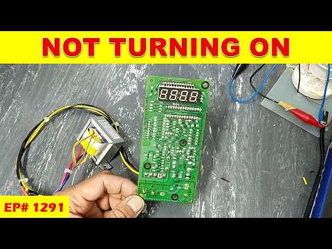 Видео: {1291} Ремонт неисправной платы управления микроволновой печи