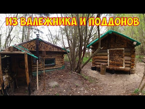 Видео: ПОСТРОИЛИ БАНЮ В ГЛУХОМ ЛЕСУ.