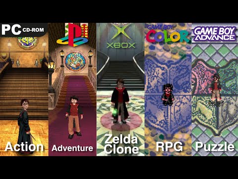 Видео: Сравнение всех версий игры «Гарри Поттер и философский камень» для ПК/PS1/PS2/XBOX/NGC/GBA/CGB