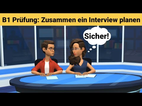 Видео: Устный экзамен по немецкому языку B1 | Планируем что-то вместе/диалог | Разговор Часть 3: Интервью