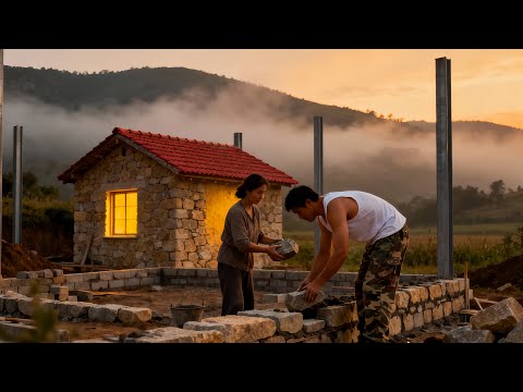 Видео: Может ли пара построить КАМЕННЫЙ ДОМ с нуля всего за 20 дней? @cuongnganlivewithnature