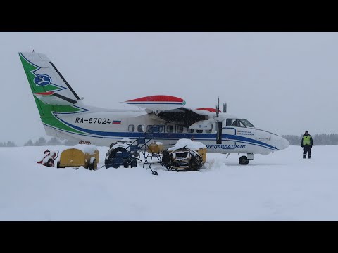 Видео: L-410 а/к Комиавиатранс | Рейс Инта - Печора