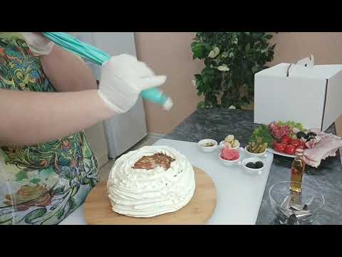 Видео: Куриный торт с сырно-грибным кремом. Мясной закусочный торт ШАДЛАВ