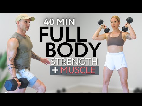 Видео: 40-минутная тренировка всего тела с гантелями | Сила и наращивание мышечной массы