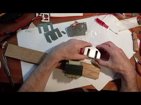 Видео: Замена  железа 0.5 мм на 0.35 H18 в звуковом трансформаторе