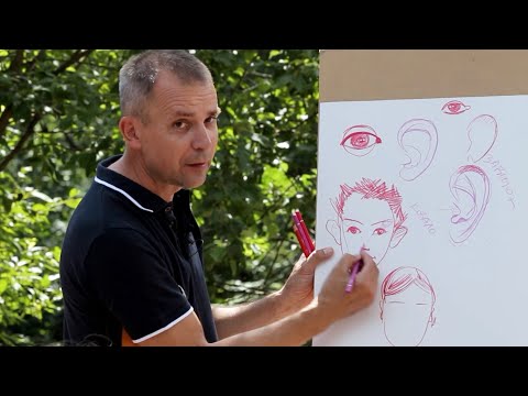 Видео: Как рисовать уши? / Мастер-класс Александра Рыжкина  / Детский практикум