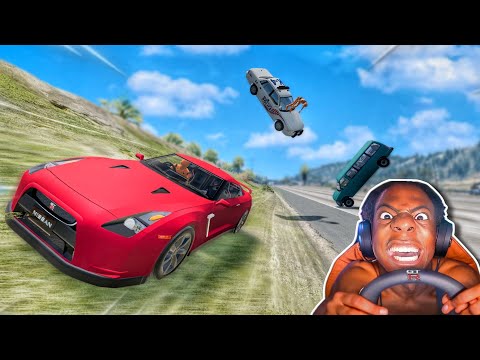 Видео: Смешные моменты с Nissan GT-R 🤣 - [BeamNG.Drive]