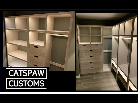 Видео: Встроенный шкаф с подсветкой на заказ