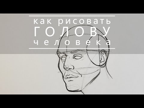Видео: Как рисовать голову человека | Построение головы