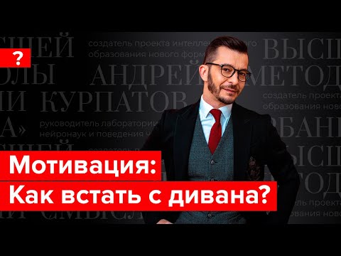 Видео: Как встать с дивана и не сесть обратно? Андрей Курпатов отвечает на вопросы подписчиков