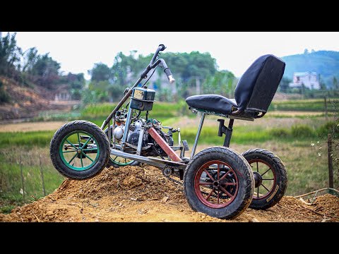 Видео: Я сделал четырёхколёсное транспортное средство из старого мотоцикла