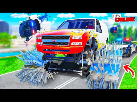 Видео: АВТОУГОНЩИКИ VS КОПЫ В ГТА 5 ОНЛАЙН! УЕХАЛ НА БИГФУТЕ С ШИПАМИ ОТ СМЕШНЫХ КОПОВ