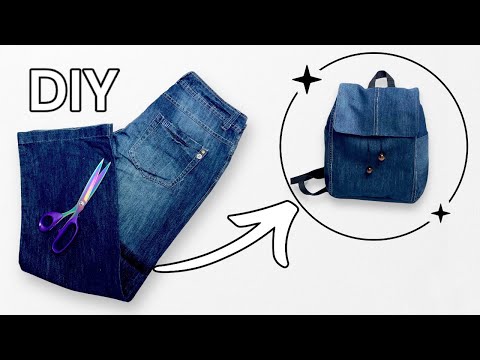 Видео: Как сшить рюкзак ИЗ СТАРЫХ ДЖИНСОВ - Идея, что сшить из старых джинсов