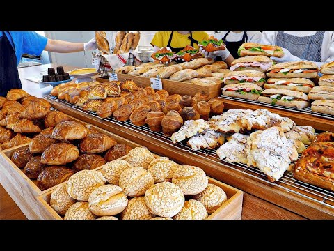 Видео: Маленькая Франция в Корее! Как приготовить хрустящую выпечку - Корейская пекарня