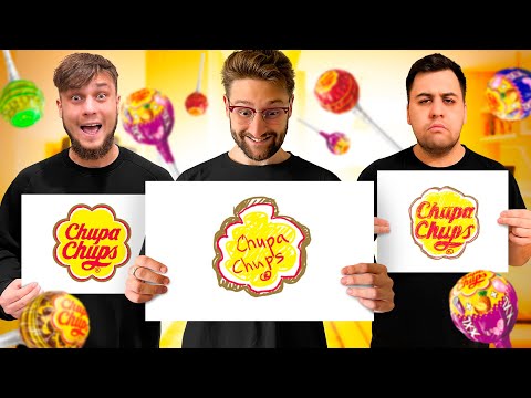 Видео: Кто лучше нарисует логотип по памяти челлендж 2! На наказания!