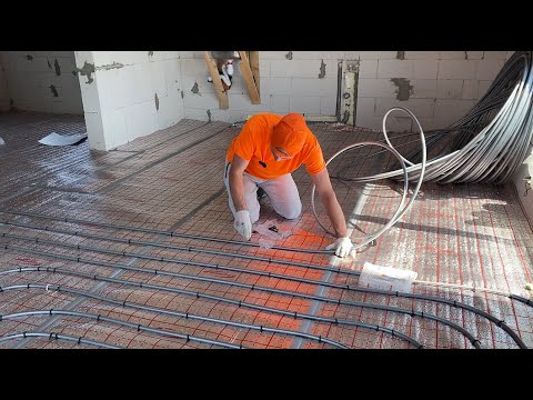 Видео: Как мы шаг за шагом устанавливали теплые полы в бетонной плите