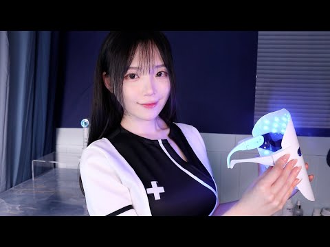 Видео: ASMR (Суб✔) Полный уход в клинике: от LED-диагностики до терапии ✨
