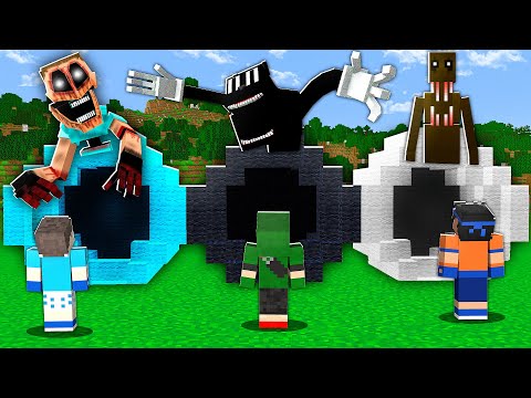 Видео: НЕ ВХОДИ В НЕПРАВИЛЬНЫЙ ТОННЕЛЬ С МОНСТРАМИ В MINECRAFT!! (Мимик, Картун Кэт, Монстр Тумана)