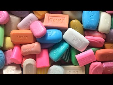 Видео: ASSORTED soap | Cutting soap (no talking) | АСМР Резка мыла | #asmrsoap #carvingsoap *599