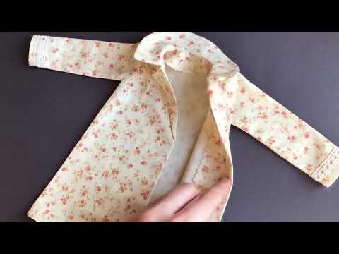 Видео: Пришиваем воротник, оформляем низ плаща Тильды #3 | Tilda Cloak Final Video