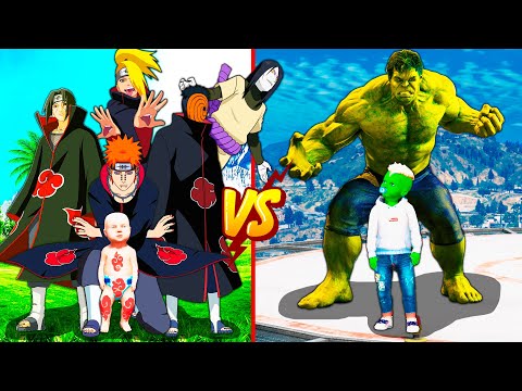 Видео: АКАЦУКИ ОТБАСЫ vs ХАЛК ОТБАСЫ ! (GTA V) жони джони