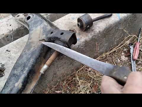 Видео: замена сайлентблоков передних рычагов на Дэу Нексия