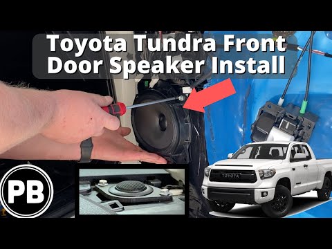 Видео: Установка передних динамиков Toyota Tundra 2014–2021 годов выпуска