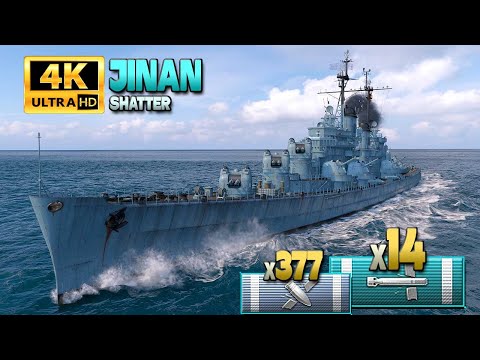 Видео: крейсер Цзинань: Хороший эндшпиль для победы на карте Shatter - World of Warships