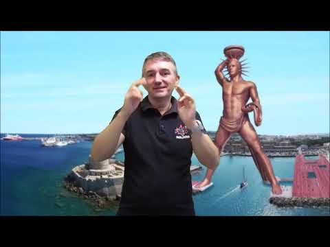 Видео: Колосс Родосская статуя чудес света история (DEAF)