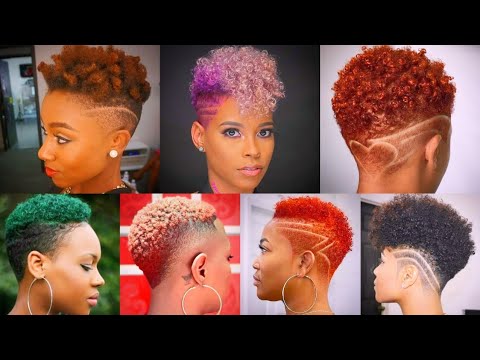 Видео: Более 100 естественных конусообразных стрижек и коротких стрижек для темнокожих женщин | Последни...