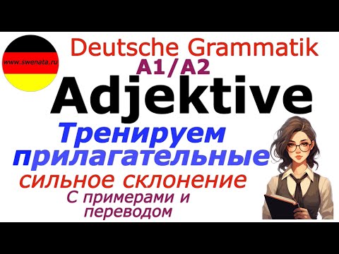 Видео: А1/А2 СИЛЬНОЕ СКЛОНЕНИЕ ПРИЛАГАТЕЛЬНЫХ/КАК ЗАПОМНИТЬ ОКОНЧАНИЯ ПРИЛАГАТЕЛЬНЫХ #deutsch #немецкий