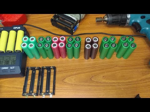 Видео: Тест оригинальных высокотоковых аккумуляторов для переделки шуруповертов