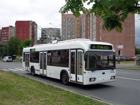Видео: Троллейбус Минска БКМ-32102,борт.№ 4538,марш.38 (18.04.2019)