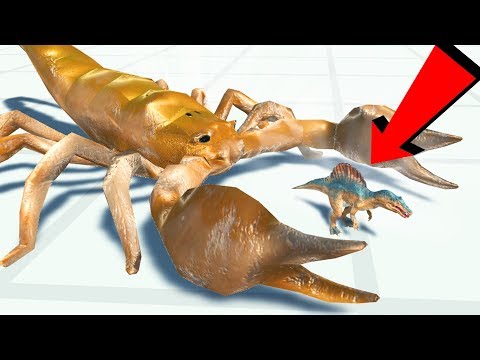 Видео: ИМПЕРАТОРСКИЙ СКОРПИОН ПРОТИВ СПИНОЗАВРА, ОБНОВЛЕНИЕ! | Animal Revolt Battle Simulator
