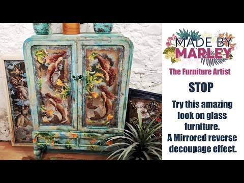 Видео: Превращаем стекло в искусство: обратный декупаж с волшебным поворотом русалки