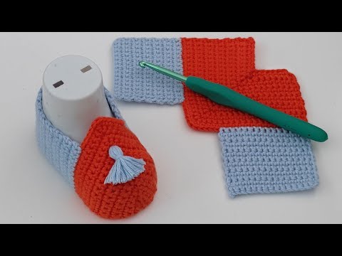 Видео: 💯👌Схема вязания детской обуви крючком для начинающих - Как связать детские туфли крючком.
