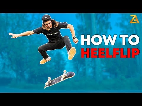 Видео: КАК ЛЕГКО СДЕЛАТЬ ХИЛФЛИП НА СКЕЙТБОРДЕ / HOW TO HEELFLIP ON A SKATEBOARD!