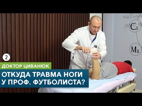 Видео: Травма ноги у профессионального футболиста. Продолжение. Доктор Циванюк
