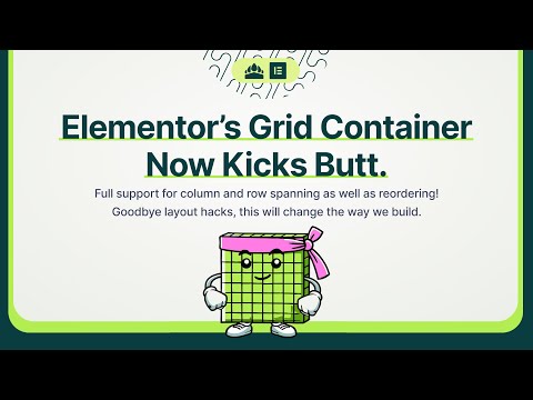 Видео: Контейнер Elementor Grid теперь просто супер!