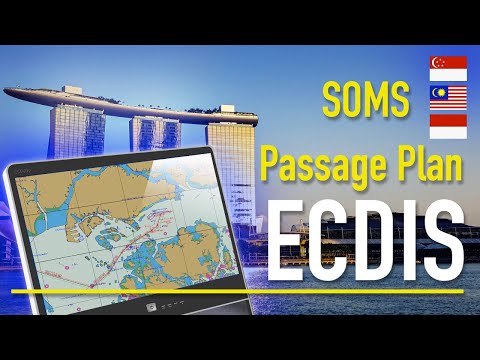 Видео: ECDIS Passage Plan SOMS (Strait of Malacca and Singapore). Планирование перехода в ЭКНИС