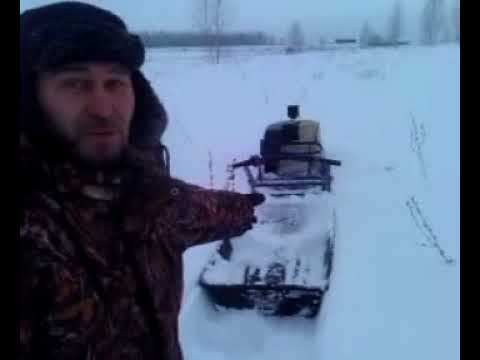 Видео: Мотобуксировщик 380 против 500