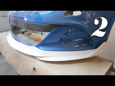 Видео: 2.Стеклопластиковая накладка на бампер Opel Astra J OPC