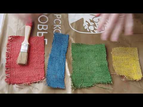Видео: Так еще не делали шкатулку и не красили мешковину. Супер способ. DIY/рукоделие