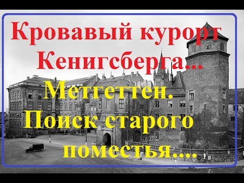 Видео: Калининград.Кенигсберг .Резня в Метгеттене. Поиск поместья.Черный коп.Грибники.Мусорная свалка.