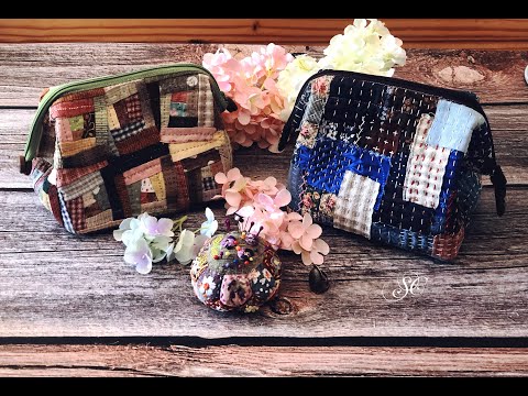 Видео: #DIY#patchwork# Утилизация старых джинсов, шьем саквояж в стиле боро часть 1