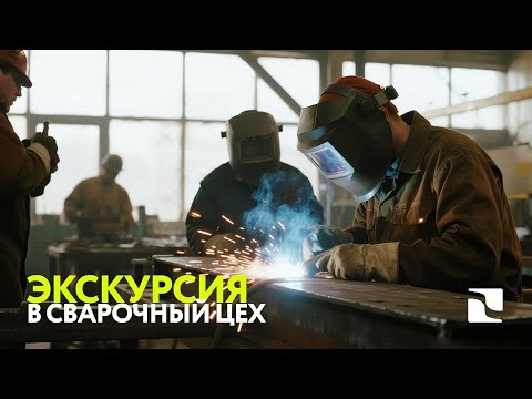 Видео: Экскурсия в сварочный цех завода металлоконструкций "Исток"