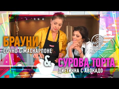 Видео: РЕЦЕПТИ ЗА ЖИВОТА | Сочно Брауни и Диетична Сурова Торта