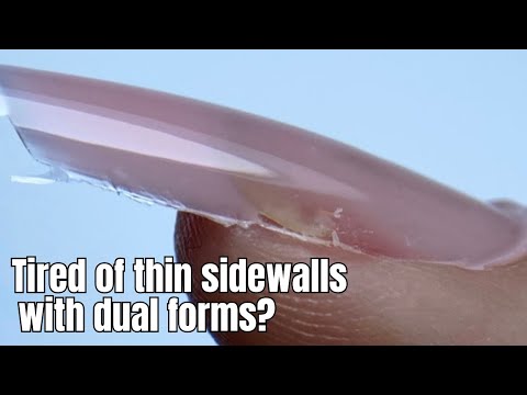 Видео: Гелевые ногти Dual Form Builder — без опиливания, крепкие и тонкие (стекловолокно) 🍁