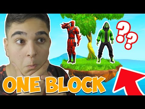 Видео: Fortnite, НО НА ЕДИН МАЙНКРАФТ БЛОК! Fortnite Challenge w/@BurgerMurder