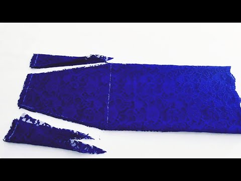 Видео: Быстрый, легкий и простой крой и шитье кружевной юбки / Как сделать юбку / Свадебную юбку